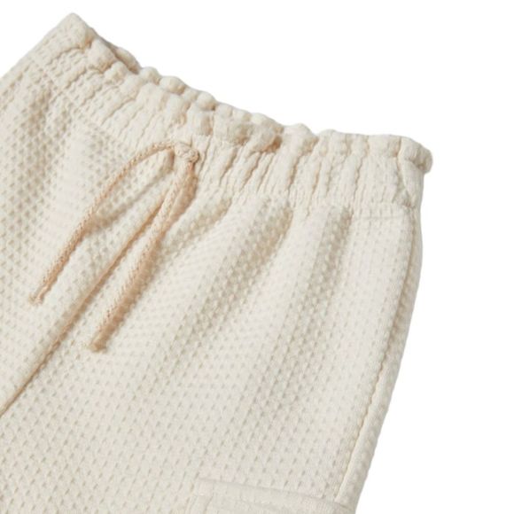 ZARA Kids | Ecru | EMBOSSED CARGO PANTS - Picture 3 of 7